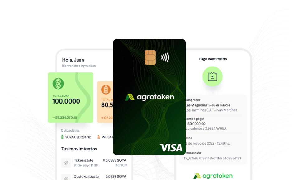 Agricultores argentinos já podem usar cartão de crédito para comprar com grão digital. (Fonte: Agrotoken/Divulgação)